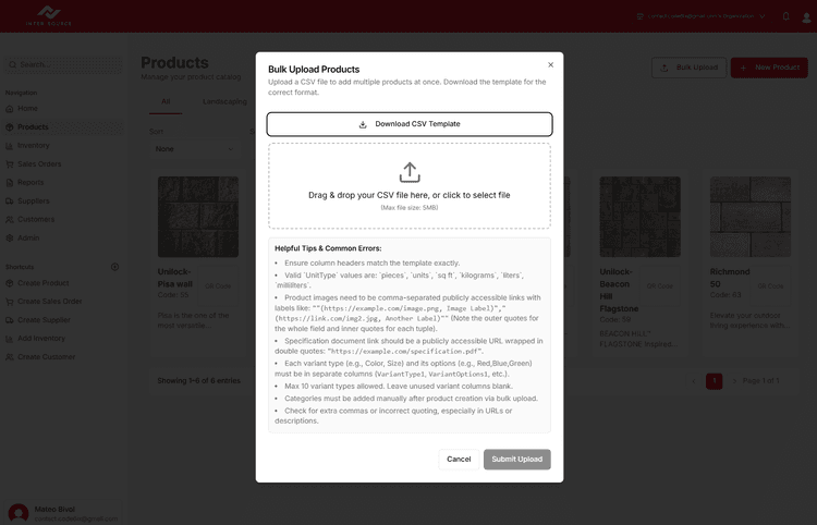 InterSource Inventory Software - Step 1: Set Up Your Inventory